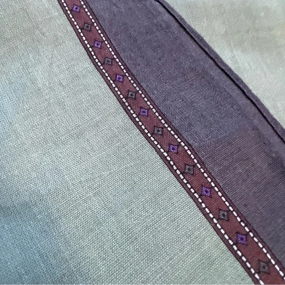 Vintage Arnold Palmer Purple and Gray Men's Accessories Pocket Square - 16”x 16” - Picture 5 of 8